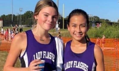 Hendrix Eldridge and Samantha Edwards st. aloysius track MAIS championship cross country