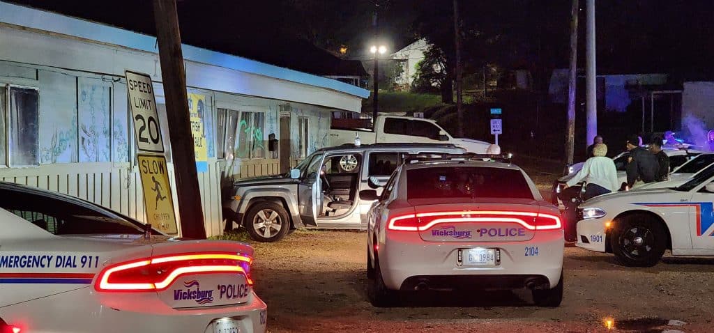 vehicle rams jerry's fish market