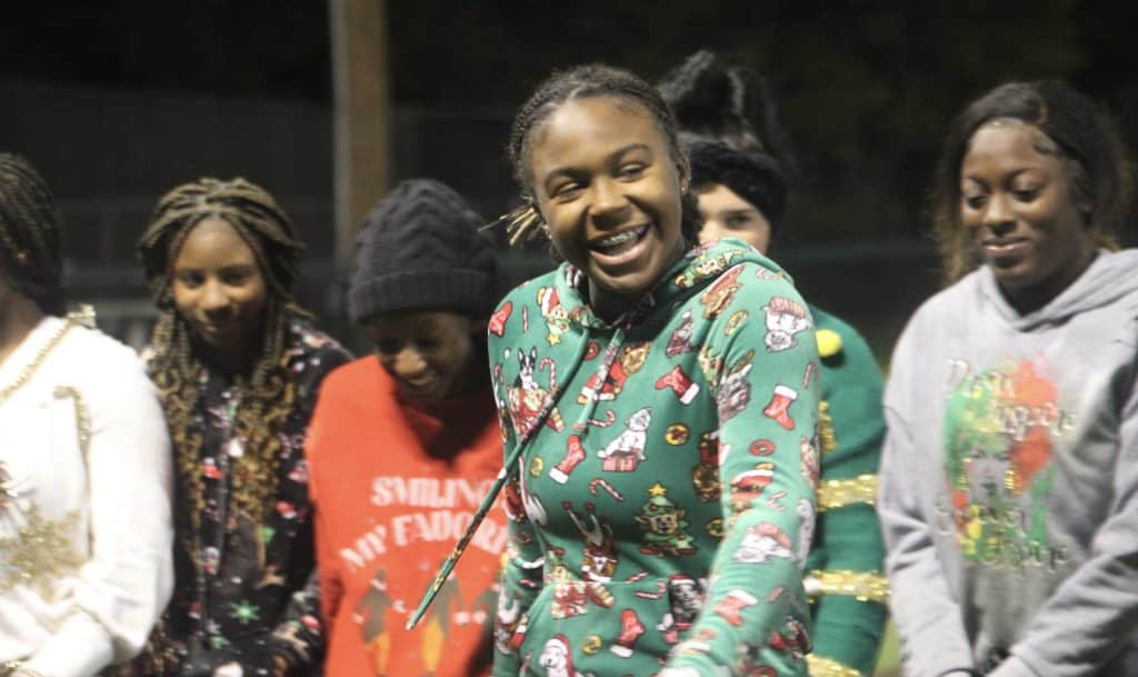 Ugly Christmas Sweater softball game : Photo by Keith Phillips