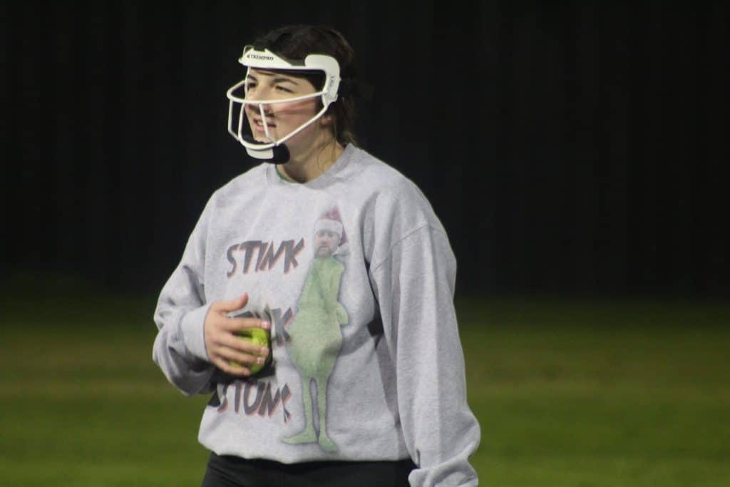Ugly Christmas Sweater softball game : Photo by Keith Phillips