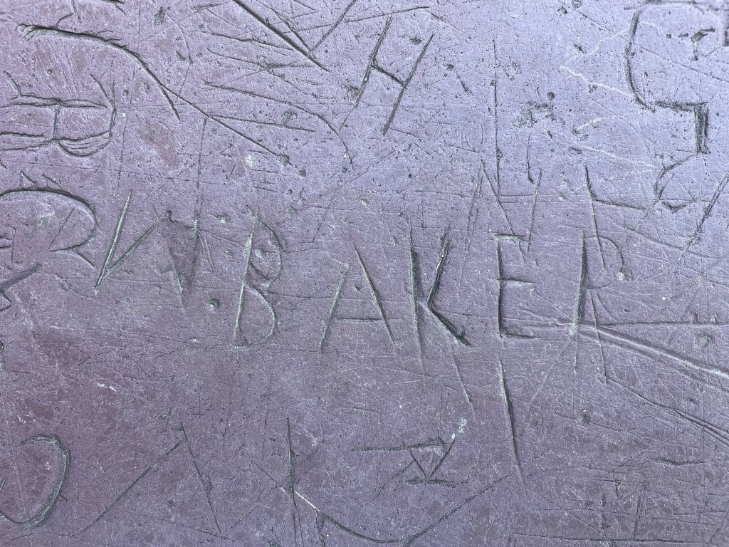 Graffiti 'W. Baker'