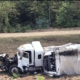 truck overturned