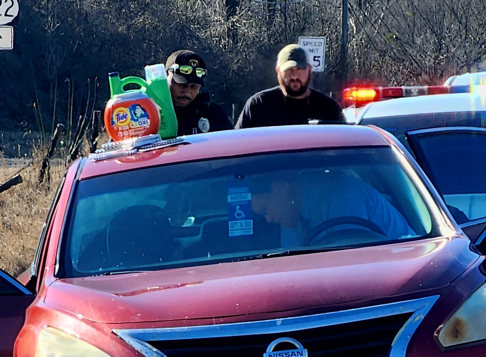 one in custody after car chase