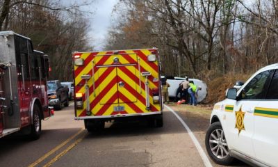overturned vehicle