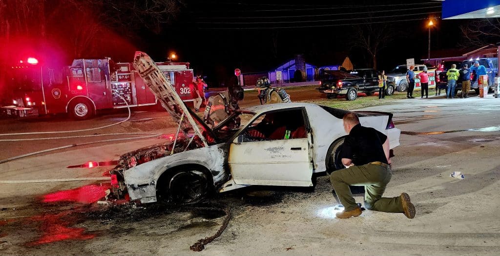 vehicle fire gibson