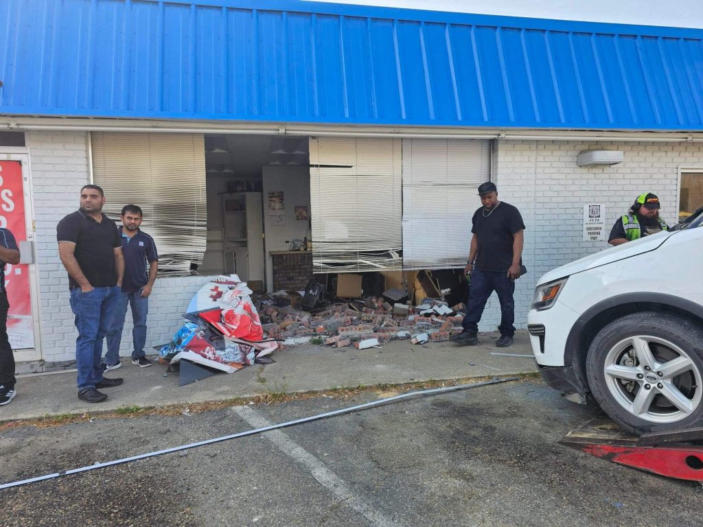 Vehicle crash divine donuts