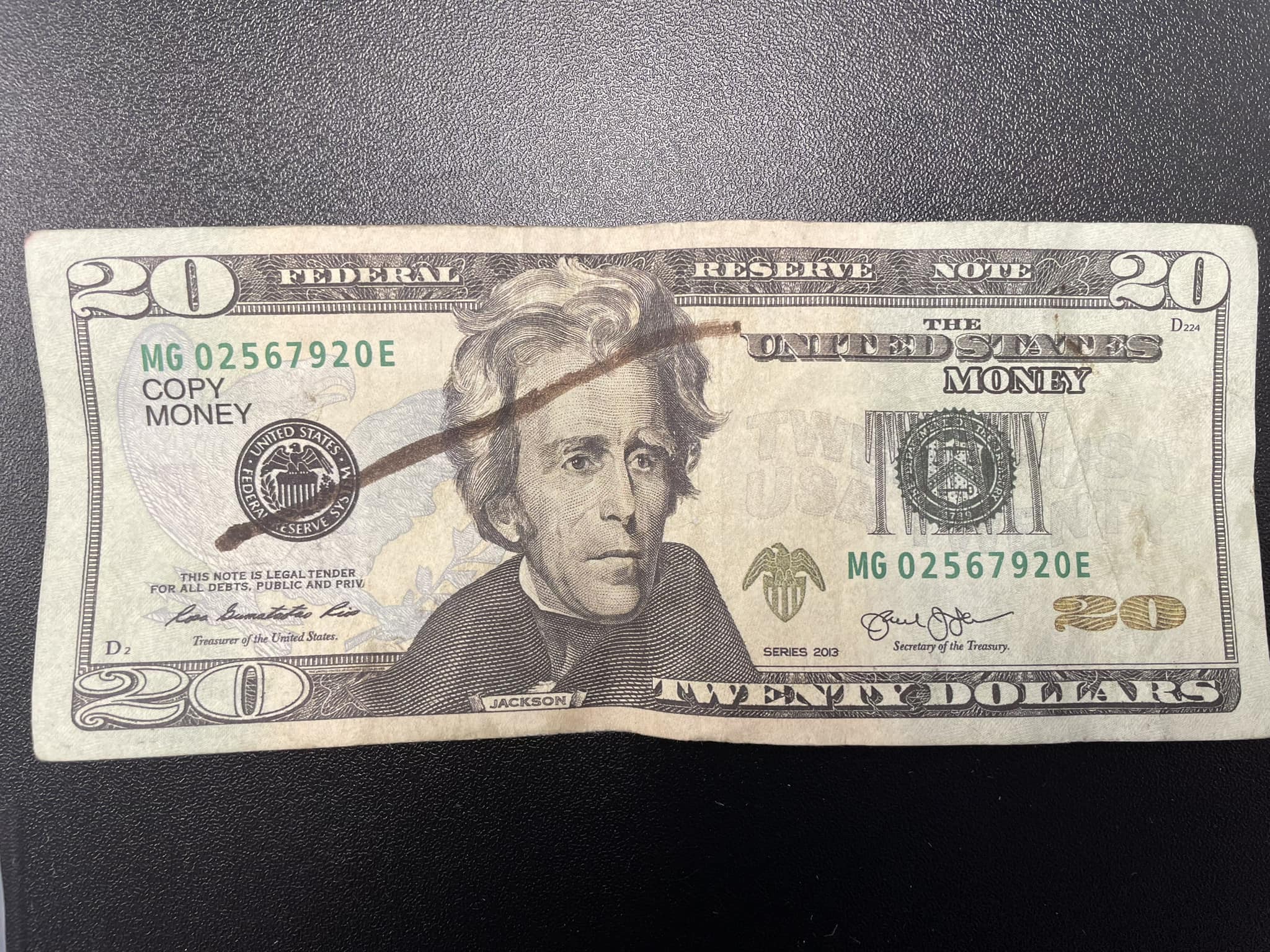 counterfeit bill