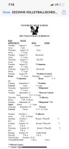 VHS volleyball