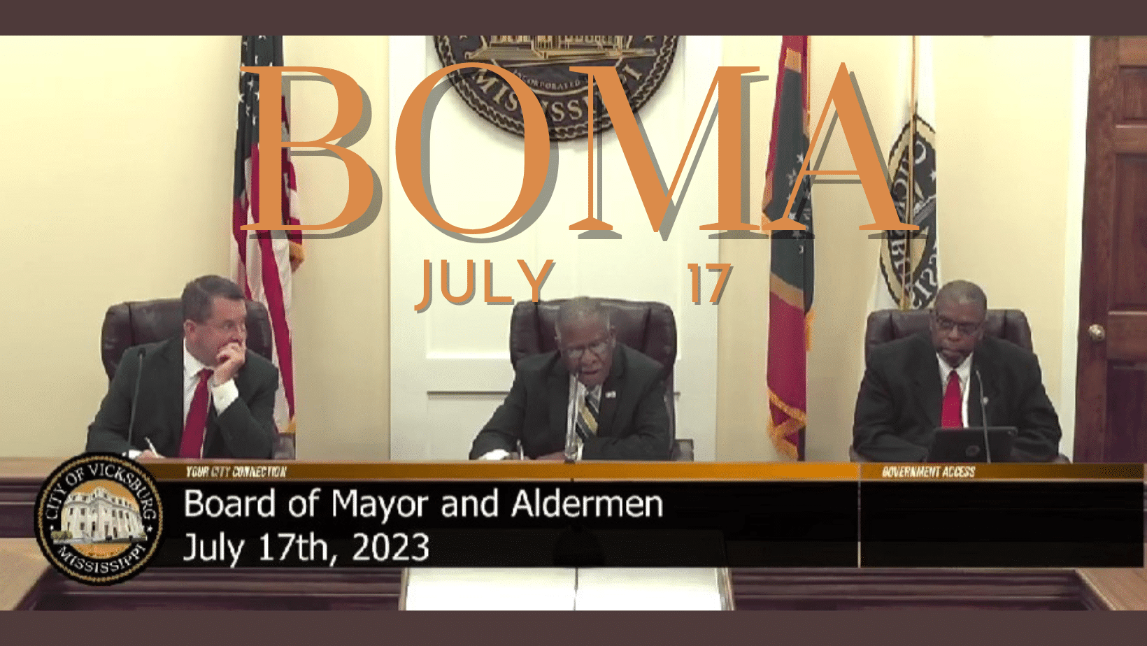 Board of Mayor and Aldermen Vicksburg