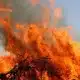 Fire burning