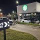 vehicle hits starbucks