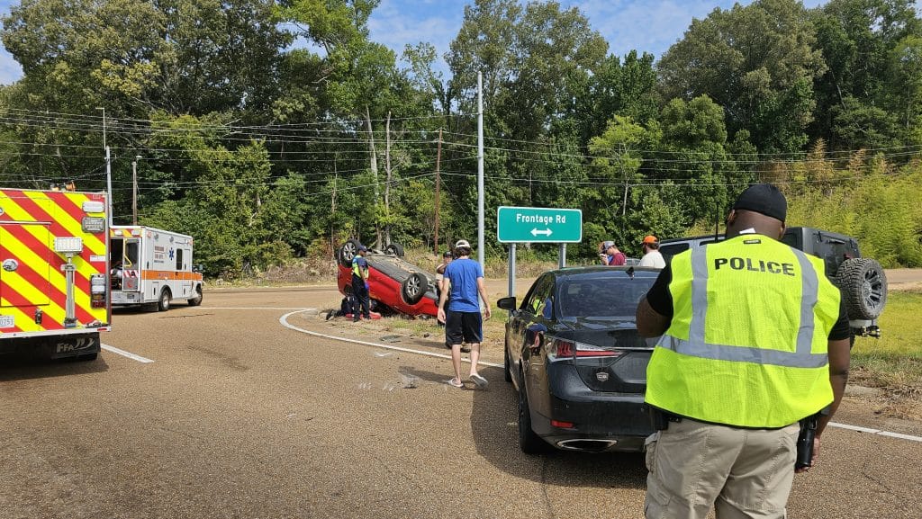 vehicle overturns