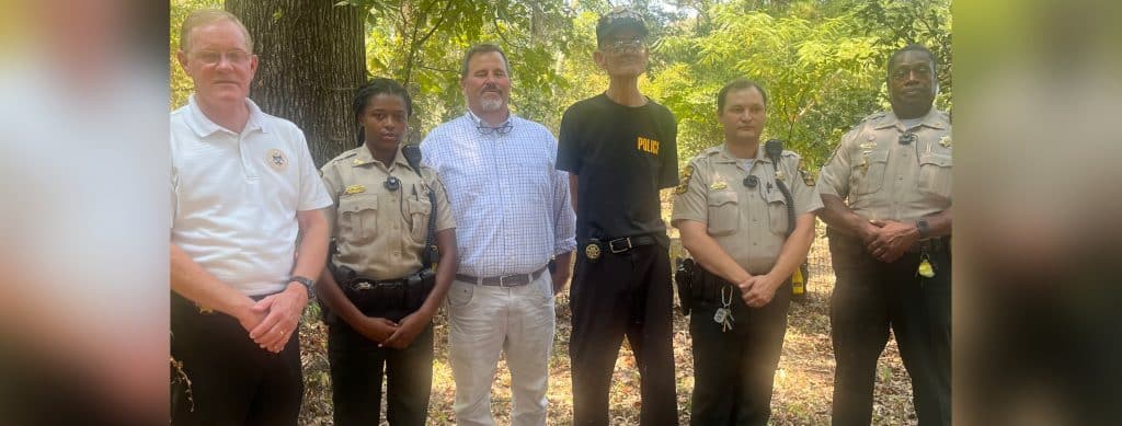 Sheriff Martin Pace and Deputy T’onna Sims, Tax Accessor Ben Luckett, Deputies Joseph Stubbs and John Henry.