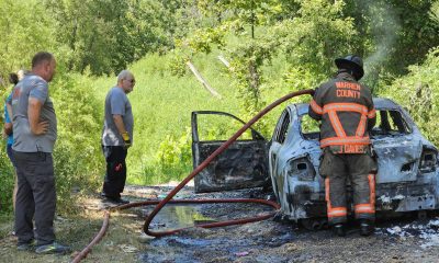 vehicle fire on warrior's trail