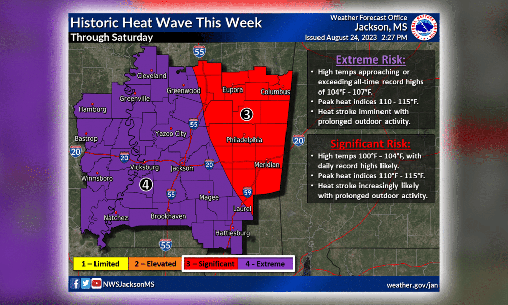 historic heat wave graphic
