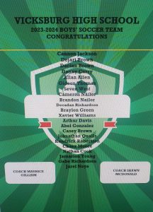 VHS soccer roster