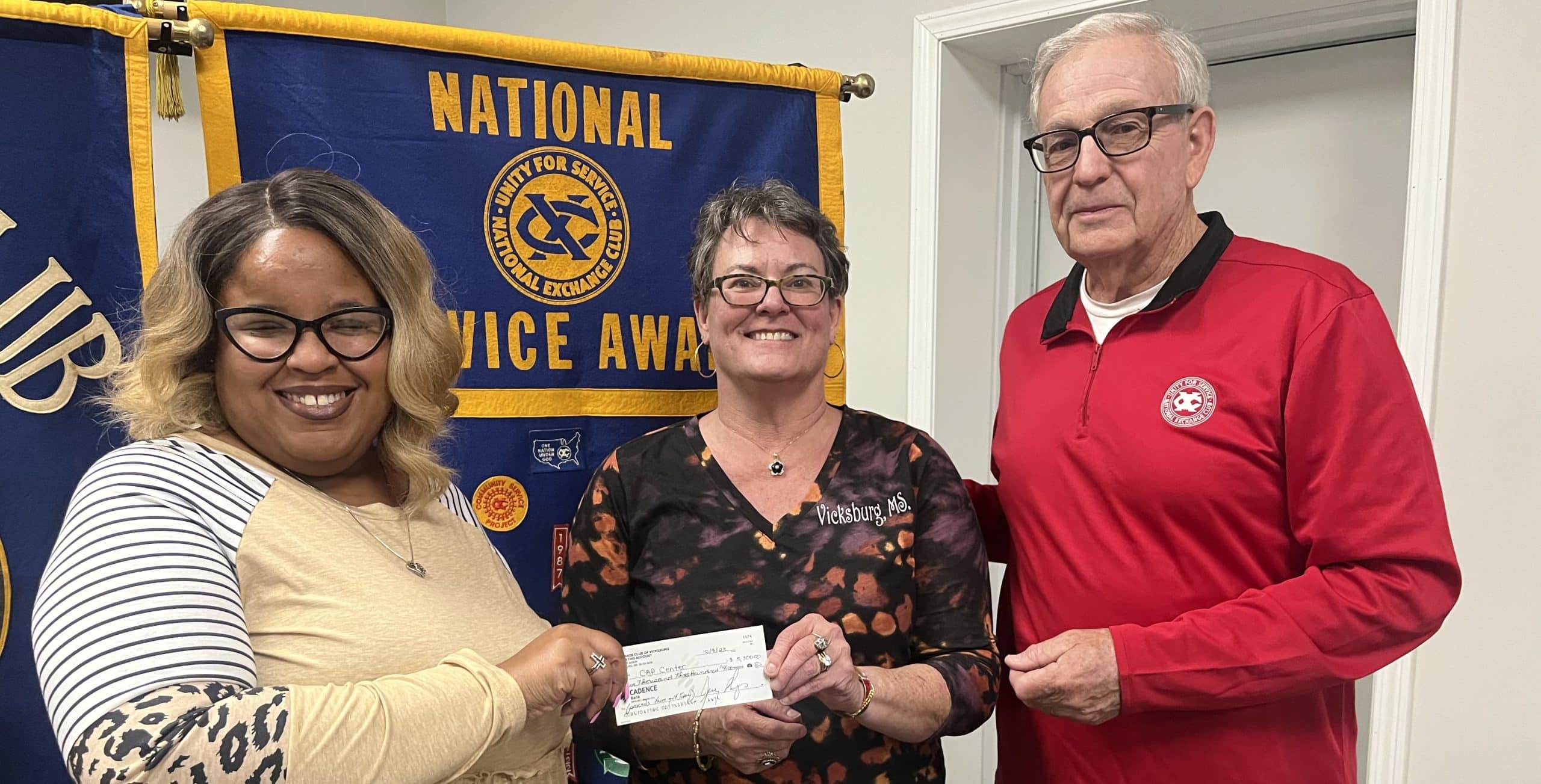 CASA Program Manager Jennifer Holley, Executive Director Avis Phillips and Jerry Phillips