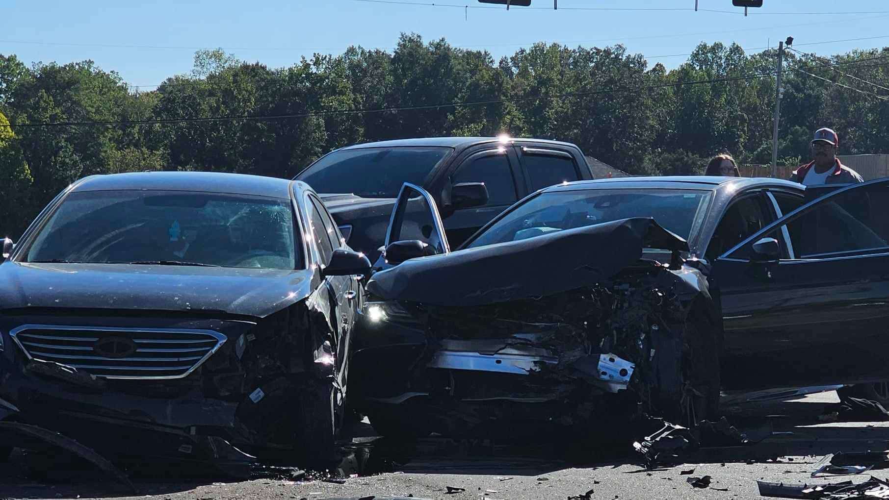 Two vehicles collided