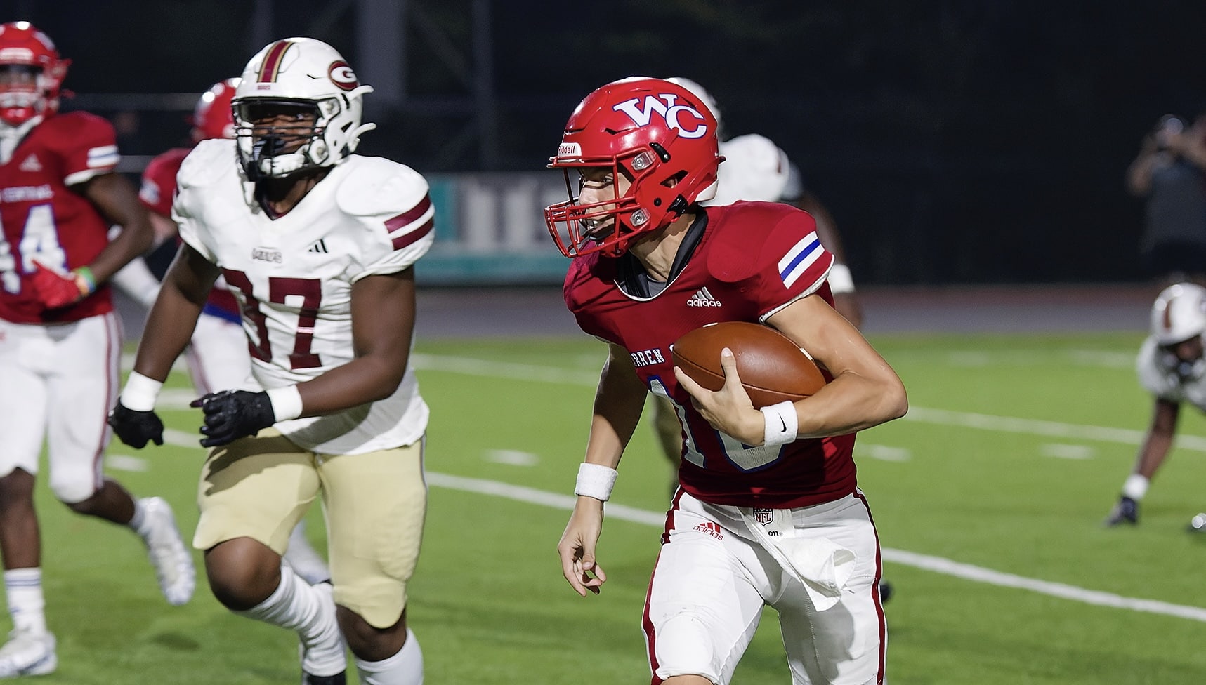 Nash Morgan running the ball