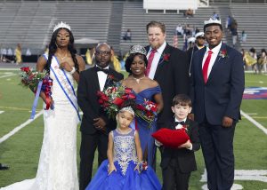 Miss Warren Central Ke'Ashia Greene, Avanti Buck, Avyonna Buck Drew Rainer and Mr. Warren Central Paul Wingfield II