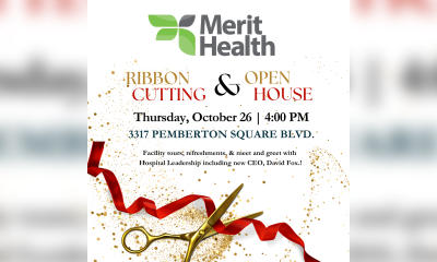 merit health ribbon cutting flyer