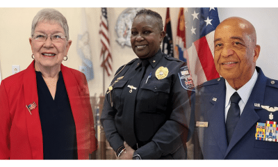 Lillie DeShields, Chief Cal Green and Herman Curry