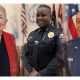 Lillie DeShields, Chief Cal Green and Herman Curry