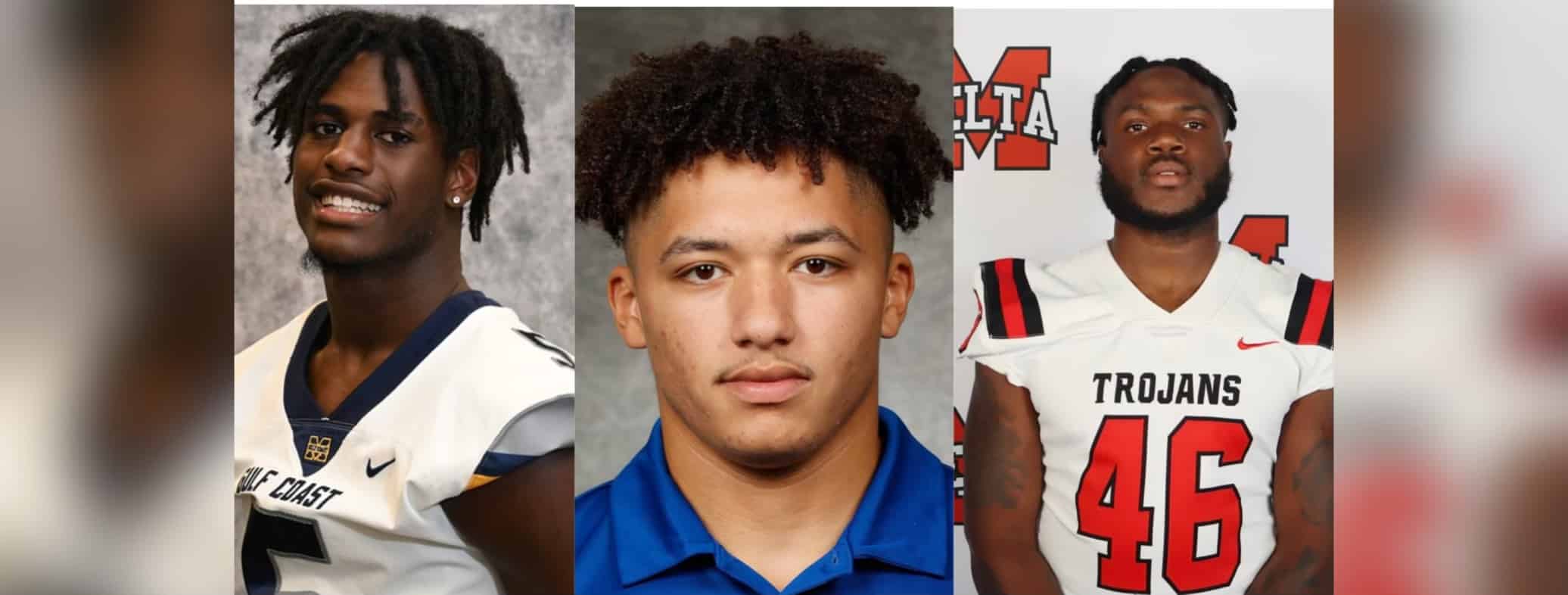 L-R Trey Hall, Brandon Gilliam and Malik Sims