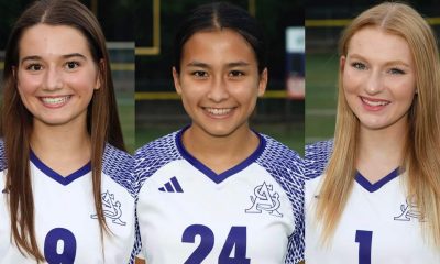 L-R Taryn Lusby, Samantha Edwards and Grace Edwards
