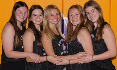 L-R Mallory Hobson, Taryn Lusby, Olivia Larsen, Maddy McSherry and Farrell Roberson: Photo by Richard Miller