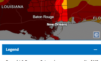Mississippi's Drought monitor as of Nov. 9