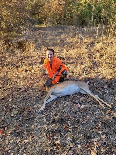 Jenna Moulder and her first deer
