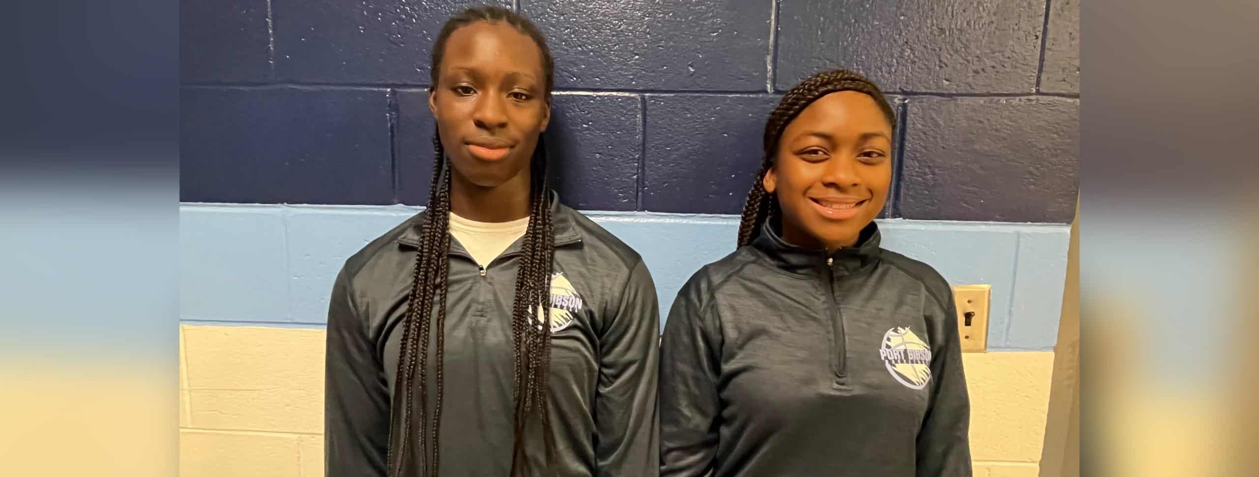 L-R Camara Evans and Ger’Kiya Flowers