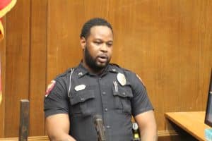 Investigator Jerald Hayes on the stand