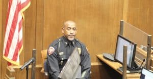 Deputy Chief Troy Kimble on the stand
