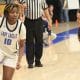 Jae’la Smith playing basketball