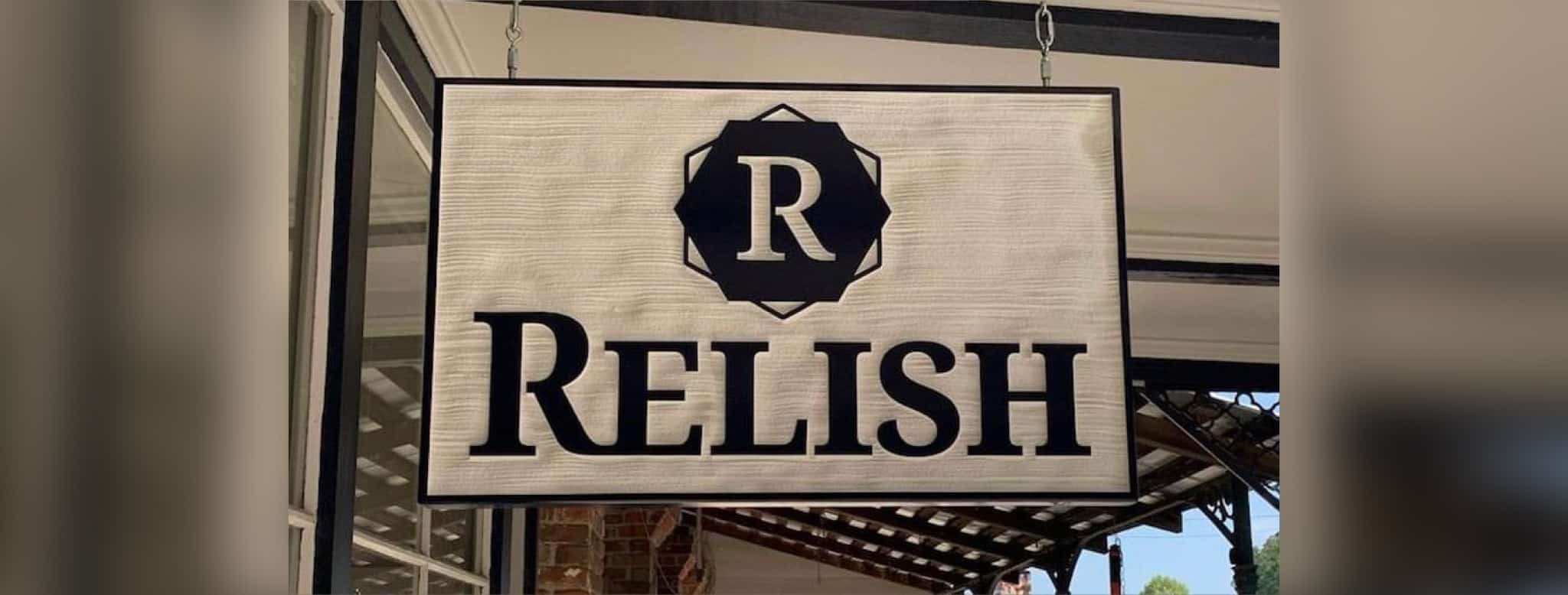 Relish sign