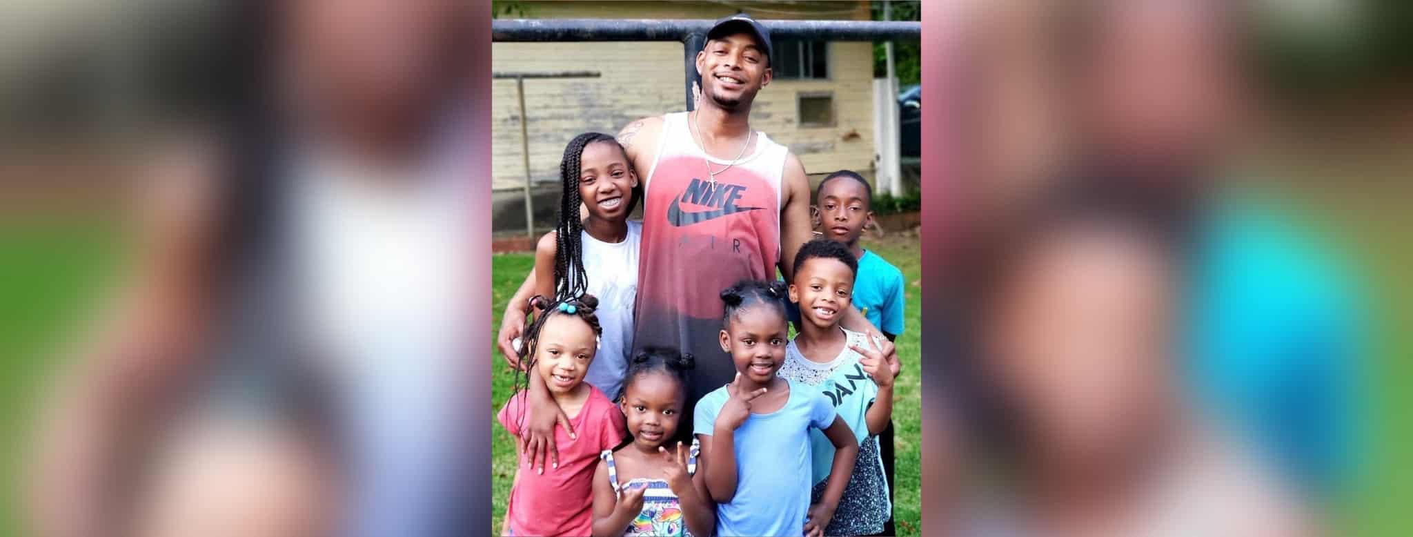 Eric Phillips with his family
