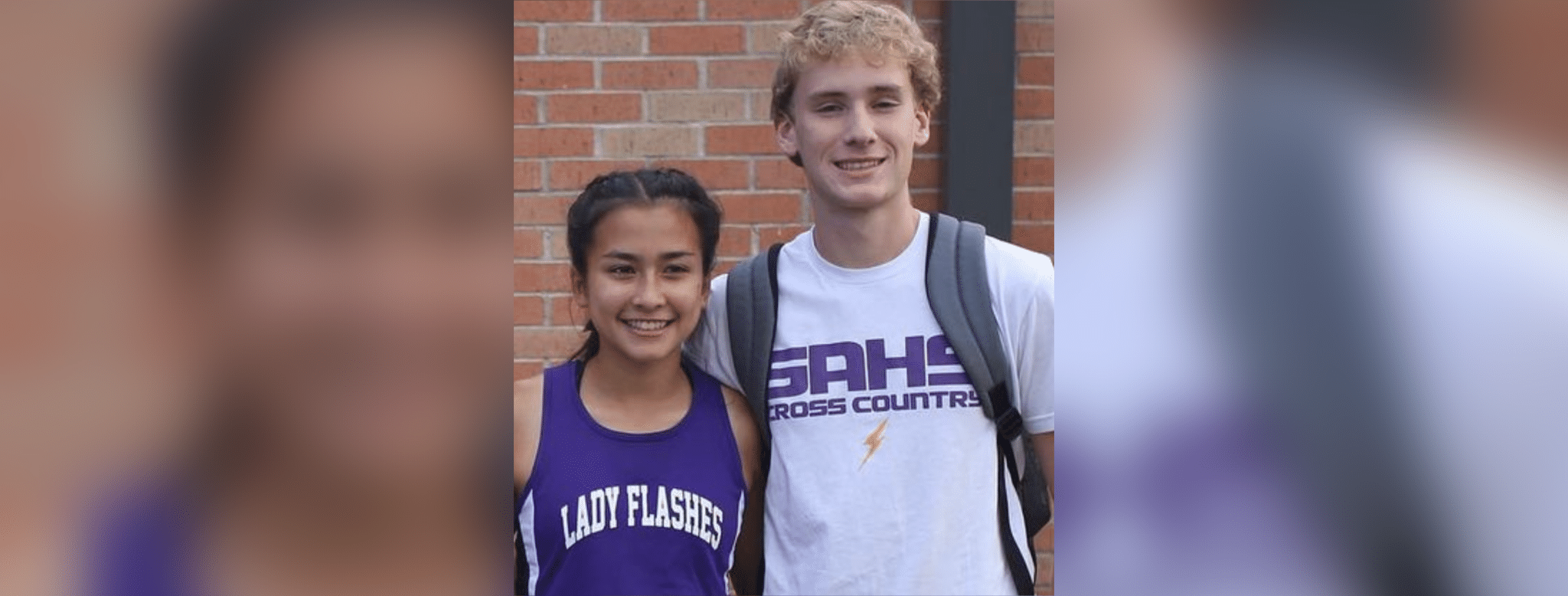L-R Samantha Edwards and Walker Lambiotte