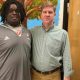 Mason Watts and Bomar Principal Jason Bennett