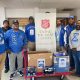 Phi Beta Sigma delivers toys to Salvation Army
