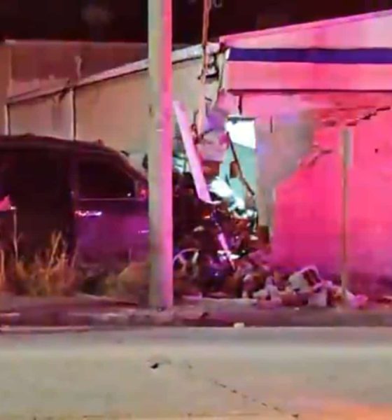 vehicle crashes into store