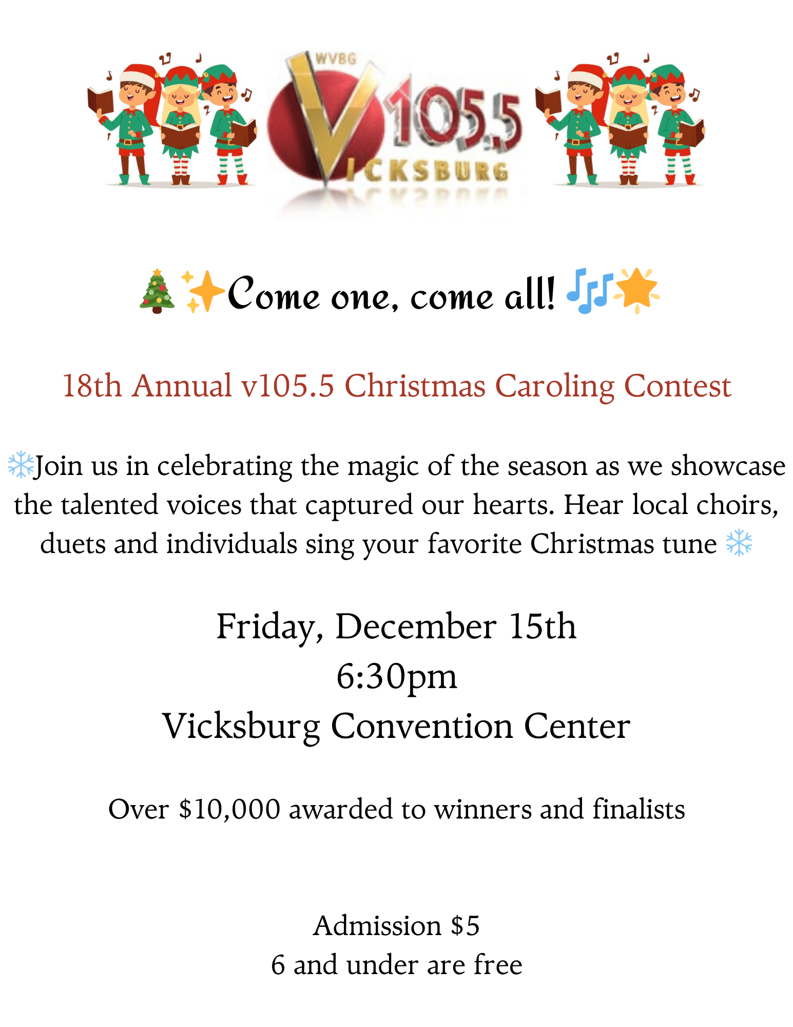 Christmas Caroling Contest