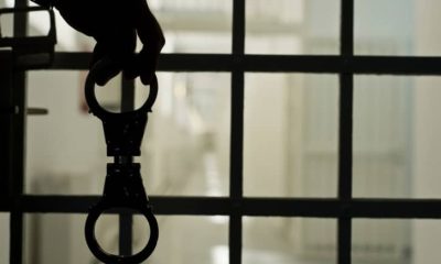 file art of handcuffs and jail