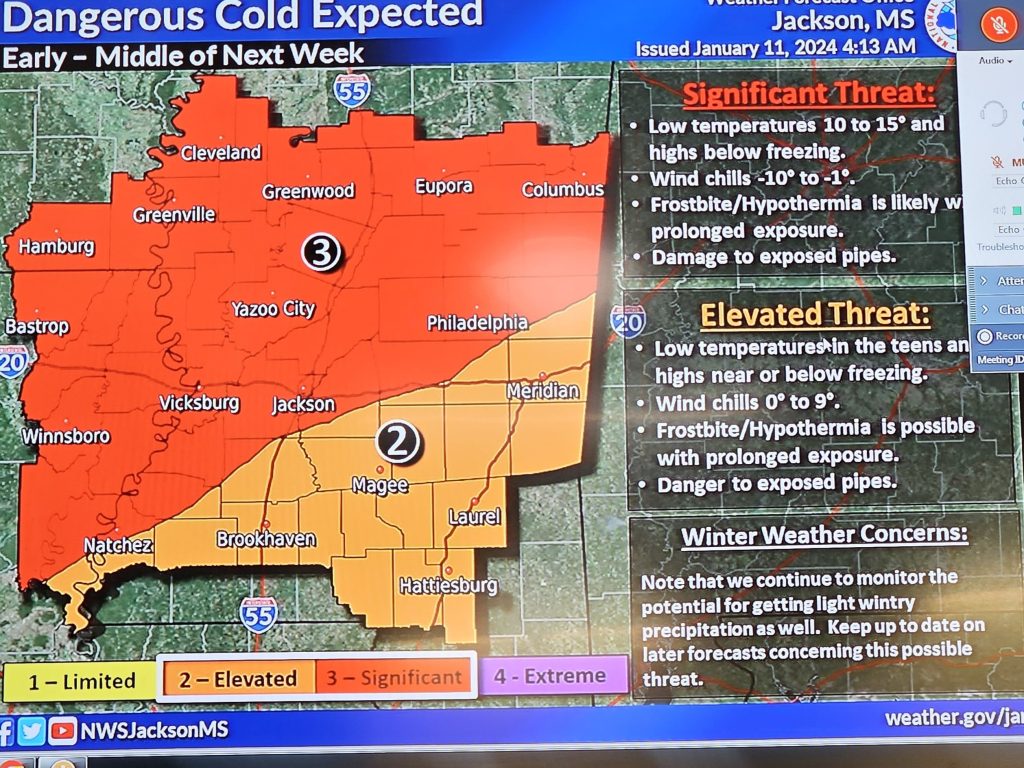 Storm threat