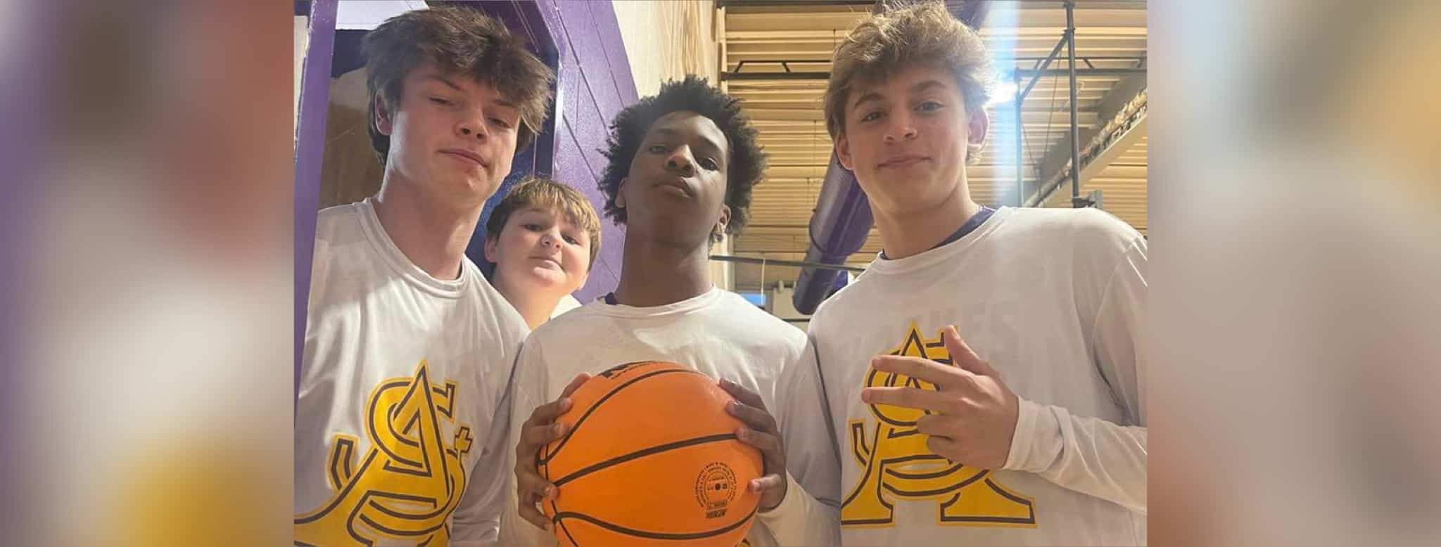 L-R Keller Bradley, Dru Gleese, Walt Andrews and Adam Dorbeck in back