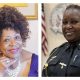 Retired Educator Leola Harris (left) and Chief Cal Green
