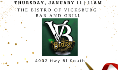 Ribbon cutting flyer for The Bistro of Vicksburg Bar and Grill