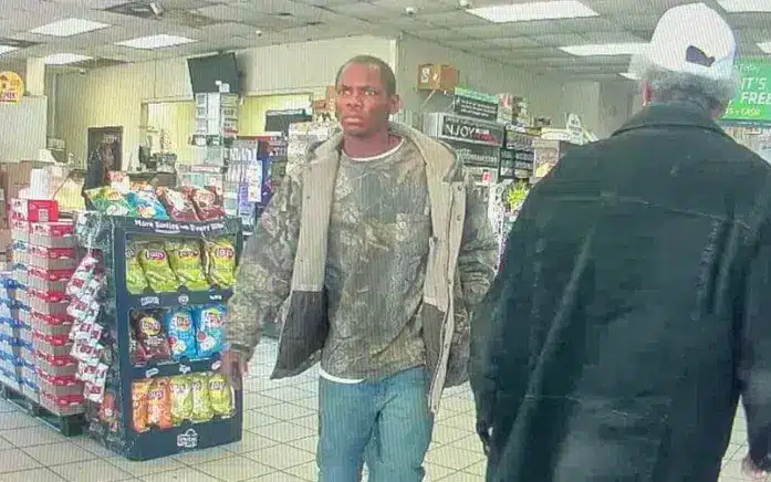 Sammy Patrick on security camera in Subway