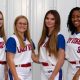 L-R Adalyn Anderson, Kamryn Morson, Sarah Cameron Fancher, Makayla Jackson, Tyra Bridges and Jenn Smith